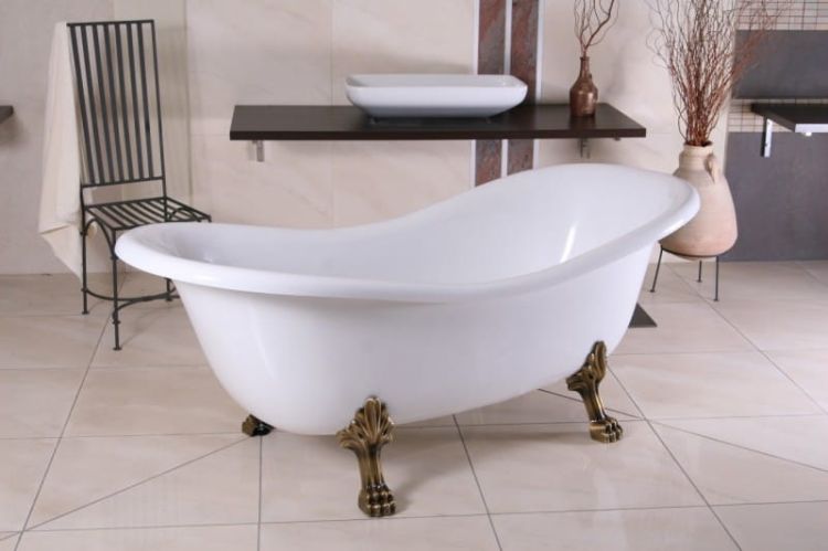 Wanna wolnostojąca Retro 188x69x83 cm nogi bronzo Balexim Nemezis