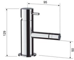 Bateria bidetowa stojąca Daniel Tokyo TK604B chrom