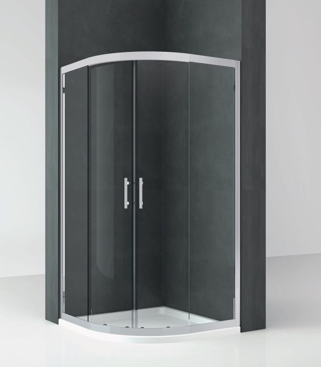 Novellini CLICK R kabina półokrągła 80x80 cm CLICKR80-1B
