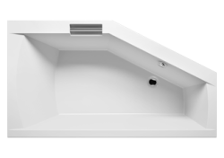 Wanna asymetryczna Riho Geta 160x90cm lewa B030001005 w wersji z uchwytem z napuszczaniem wody