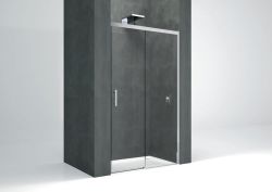Novellini Kali PH Drzwi przesuwne prysznicowe 155x195 cm KALIPH151-1B srebrny