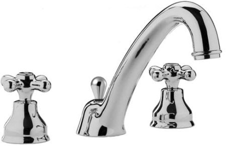 Przejdź do produktu Bateria umywalkowa 3-otworowa Retro Paffoni Iris IRV055 chrom