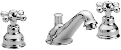 Bateria umywalkowa 3-otworowa Retro Paffoni Iris IRV058 chrom