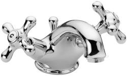 Bateria umywalkowa stojąca Retro Paffoni Iris IRV065 chrom