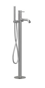 Bateria wannowa wolnostojąca 98 cm ze słuchawką prysznicową Daniel Tokyo Steel SSTX678 stal szczotkowana