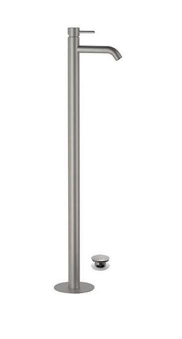 Bateria umywalkowa wolnostojąca 104 cm Daniel Tokyo Steel SSTX688 stal szczotkowana