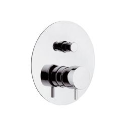 Bateria prysznicowa 17 cm podtynkowa 2-drożna Daniel Tokyo TK612 chrom