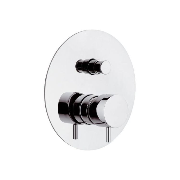 Bateria prysznicowa 17 cm podtynkowa 2-drożna Daniel Tokyo TK612 chrom