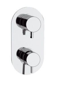 Bateria prysznicowa podtynkowa 3-drożna Daniel Tokyo TK612D3 chrom