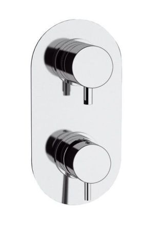 Przejdź do produktu Bateria prysznicowa podtynkowa 3-drożna 11x22 cm Daniel Tokyo TK612D3 chrom