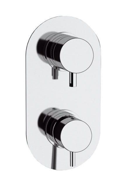 Bateria prysznicowa podtynkowa 3-drożna Daniel Tokyo TK612D3 chrom