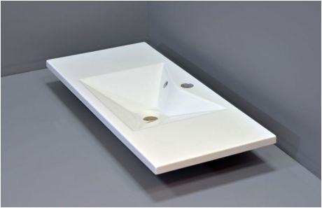 Przejdź do produktu Umywalka 110x40 cm naszafkowa konglomeratowa Cross110