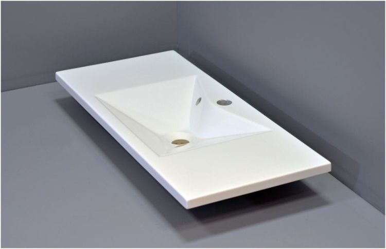 Umywalka naszafkowa konglomeratowa 110x40 cm Cross 110