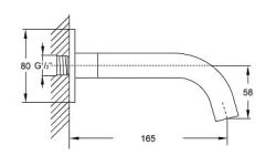 Wylewka Steinberg seria 100 chrom 1002300