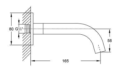 Wylewka Steinberg seria 100 chrom 1002300