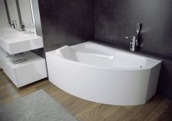 Wanna asymetryczna 160x100 cm Besco Rima 160 lewa