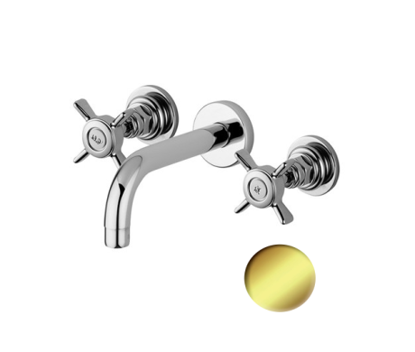 Przejdź do produktu Retro bateria umywalkowa podtynkowa 3-otworowa Giulini G5 7920 złoty