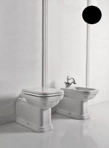 Kerasan Waldorf Czarny bidet stojący złoty 4120K5