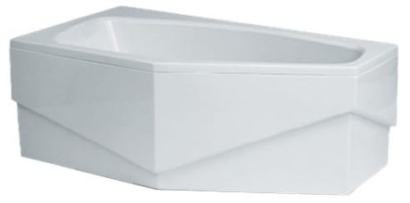 Przejdź do produktu Obudowa wanny narożnej asymetrycznej 140x80 cm Polimat Marika 00684 biały