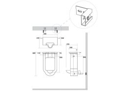 Kerasan Waldorf pisuar wiszący 413001