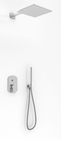 Przejdź do produktu Zestaw prysznicowy z deszczownicą 25x25 cm i słuchawką Kohlman Foxal QW210FQ25 chrom