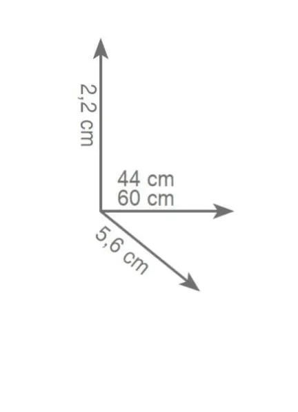 wieszak 45 cm rys.tech.Gedy Lounge