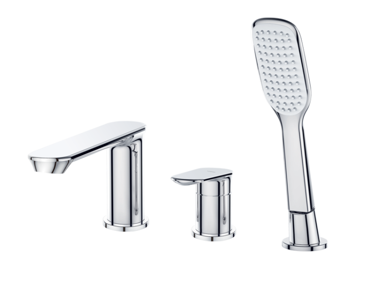 Bateria wannowa 3-otworowa chrom Vedo Otto VBO8030 