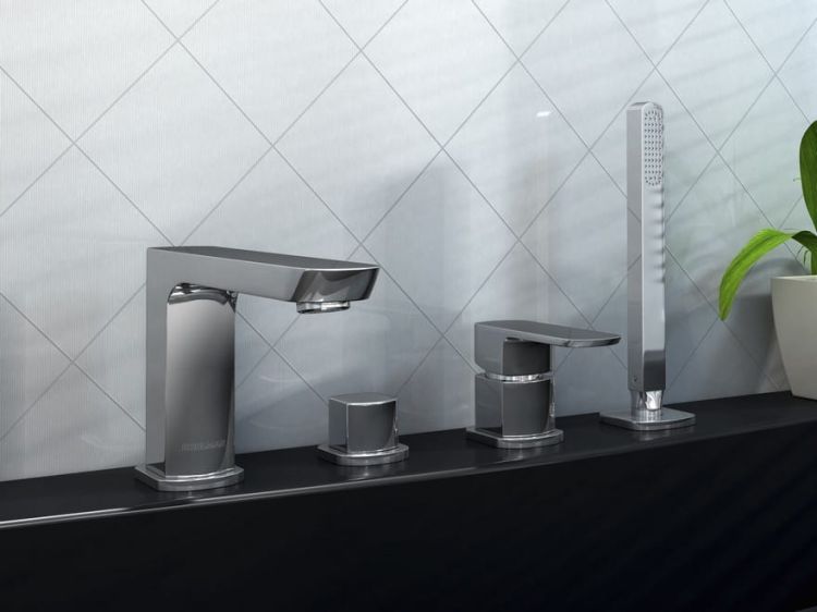  Bateria wannowa 4-otworowa Kohlman Foxal QB244F chrom