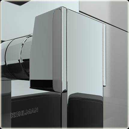Bateria prysznicowa podtynkowa dwudrożna Kohlman Excelent QW210H chrom