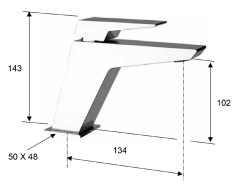 Bateria umywalkowa 14 cm Sapho Morada MR02ZL złoty