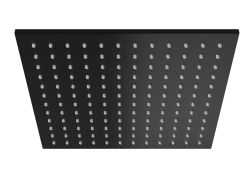 Deszczownica z ramieniem 25x25 cm Kohlman Experience Q25EB+WQEB czarny mat