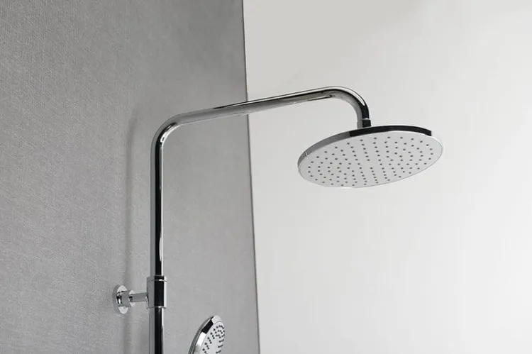 Zestaw prysznicowy z okrągłą deszczownicą 20 cm, baterią i słuchawką prysznicową kompletna Sapho R139 chrom
