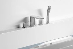 Bateria wannowa 4-elementowa ze słuchawką i wylewką Sapho Mixona MG052 chrom