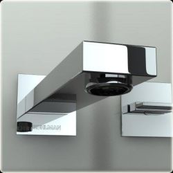Bateria umywalkowa 3-otworowa podtynkowa z wylewką 20 cm Kohlman Excelent QW193H chrom