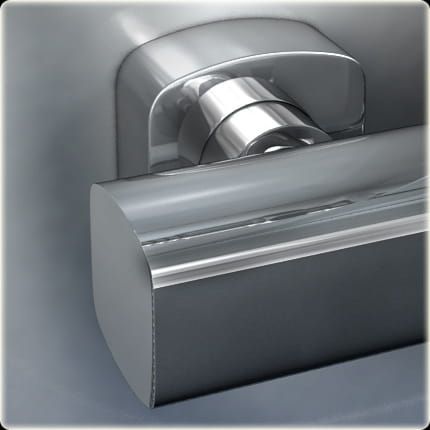 Zestaw prysznicowy z deszczownicą 20x15 cm Kohlman Foxal QW276F chrom