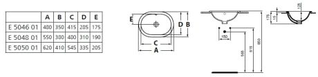 Przejdź do produktu Umywalka owalna podblatowa 62x41 cm Ideal Standard Connect E505001