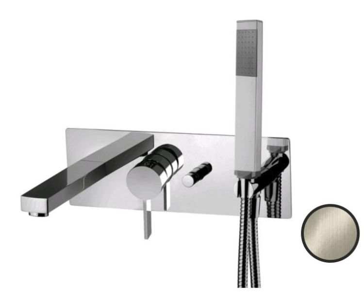 Bateria prysznicowo-wannowa Paffoni Rock RO001ST stal szczotkowana