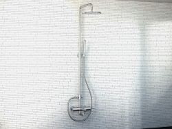 Kolumna prysznicowa z okrągłą deszczownicą 20 cm Kohlman Maxima QW277M chrom
