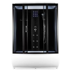 Kabina prostokątna 141x86x225 cm Kerra Mocca 140 z hydromasażem