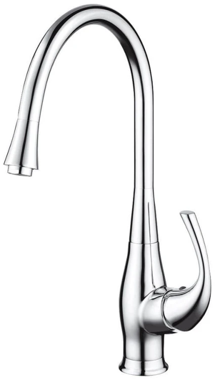 Bateria kuchenna 42 cm wysoka z obrotową wylewką Sapho Prim PR21619 chrom