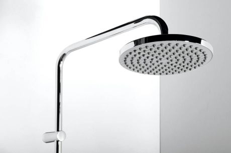 Przejdź do produktu Zestaw prysznicowy z okrągłą deszczownicą 30 cm i baterią ścienną kompletna Sapho 1202-13+5884 chrom