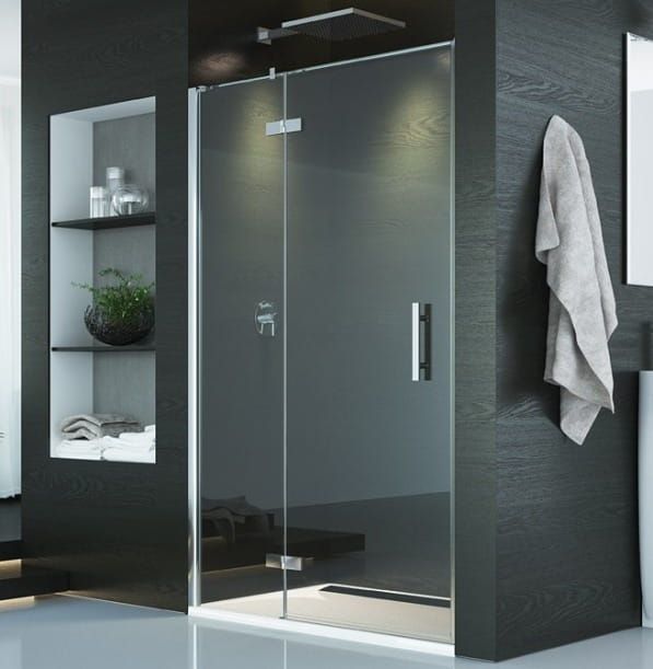 Drzwi prysznicowe 120 cm otwierane na zewnątrz SanSwiss Pur PU13G1201007