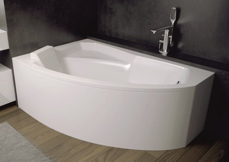 Wanna asymetryczna 130x85 cm Besco Rima 130 lewa