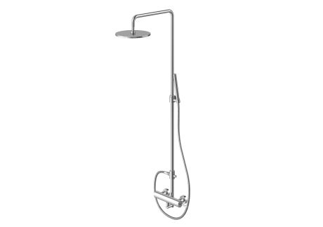 Przejdź do produktu Kolumna prysznicowa z okrągłą deszczownicą 20 cm Kohlman Maxima QW276M chrom