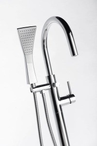 Bateria wannowa wolnostojąca 105 cm kompletna Sapho Rhapsody R5021 chrom