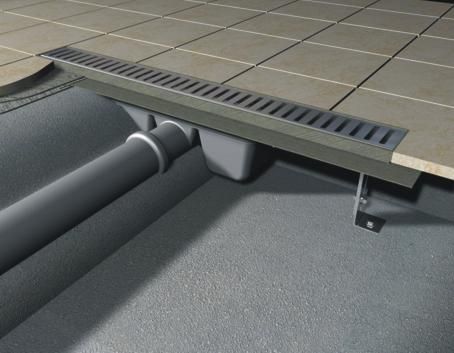 Odpływ liniowy 100 cm z rusztem Pure Alcaplast APZ1950L+PURE-950L 