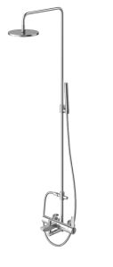 Kolumna prysznicowa z okrągłą deszczownicą 20 cm Kohlman Dexame QW277D chrom