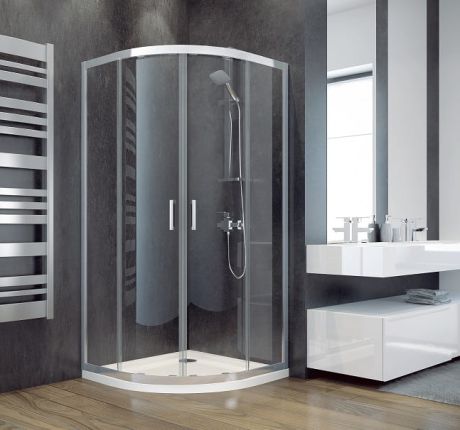 Przejdź do produktu Kabina prysznicowa półokrągła 80x80x185 cm Besco Modern 80 MP-80-185-C