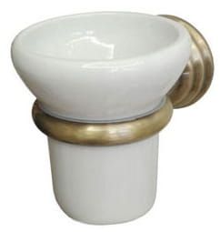 Kubek ceramiczny wiszący w stylu Retro B&A Canova CA142 bronzo