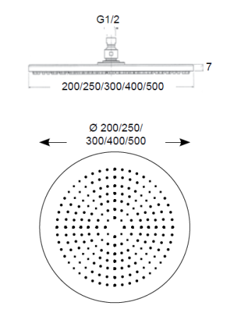Przejdź do produktu Deszczownica natryskowa okrągła 20 cm chrom Sphera Vienna SD3120003CR